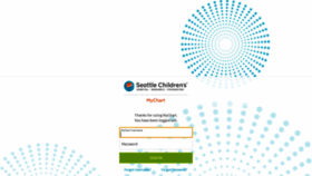 What Mychart.seattlechildrens.org website looked like in 2020 (3 years ago)