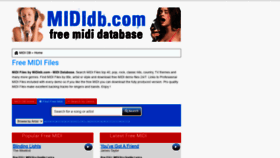 What Mididb.com website looked like in 2020 (3 years ago)