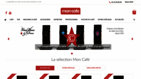 What Mon-cafe.fr website looked like in 2020 (3 years ago)