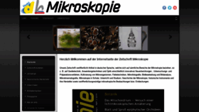 What Mikroskopie-journal.de website looked like in 2020 (3 years ago)