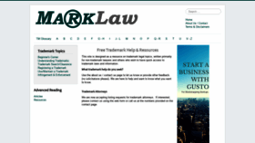 What Marklaw.com website looked like in 2020 (3 years ago)