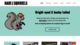 What Madebysquirrels.com website looked like in 2020 (3 years ago)
