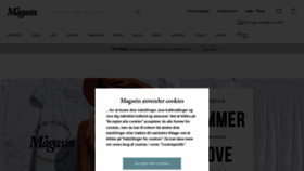 What Magasin.dk website looked like in 2020 (3 years ago)