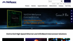 What Mellanox.com website looked like in 2020 (3 years ago)