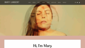 What Marylambertsings.com website looked like in 2020 (4 years ago)