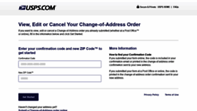 What Managemymove.usps.com website looked like in 2020 (3 years ago)