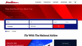 What Maldivian.aero website looked like in 2020 (3 years ago)