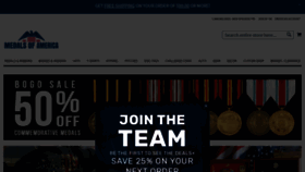 What Medalsofamerica.com website looked like in 2020 (5 years ago)