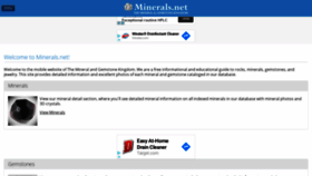 What Minerals.net website looked like in 2020 (3 years ago)