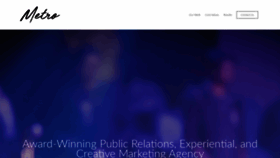 What Metropublicrelations.com website looked like in 2020 (3 years ago)