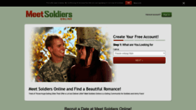 What Meetsoldiersonline.com website looked like in 2020 (3 years ago)