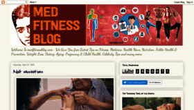 What Medfitnessblog.com website looked like in 2020 (3 years ago)