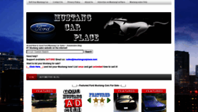 What Mustangcarplace.com website looked like in 2020 (3 years ago)