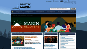 What Marin.org website looked like in 2020 (3 years ago)
