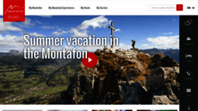What Montafon.at website looked like in 2020 (3 years ago)