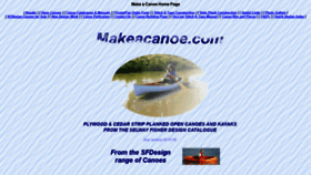 What Makeacanoe.com website looked like in 2020 (3 years ago)