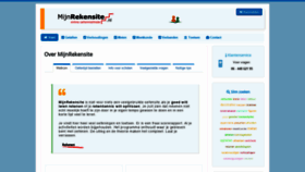 What Mijnrekensite.nl website looked like in 2020 (3 years ago)