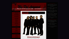 What Mydefleppard.com website looked like in 2020 (3 years ago)