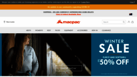 What Macpac.co.nz website looked like in 2020 (5 years ago)