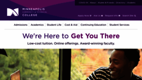 What Minneapolis.edu website looked like in 2020 (3 years ago)