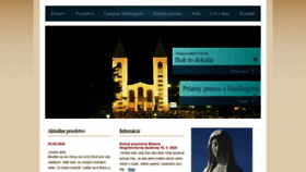 What Medjugorje.sk website looked like in 2020 (3 years ago)
