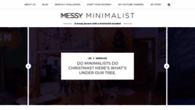 What Messyminimalist.com website looked like in 2020 (3 years ago)