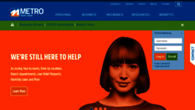 What Metrocu.org website looked like in 2020 (3 years ago)