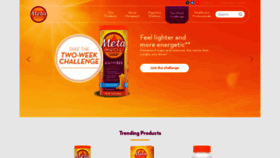 What Metamucil.com website looked like in 2020 (5 years ago)