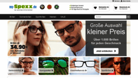 What My-spexx.de website looked like in 2020 (5 years ago)
