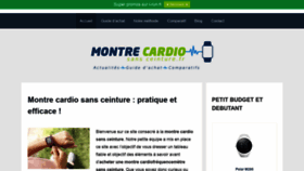 What Montre-cardio-sans-ceinture.fr website looked like in 2020 (3 years ago)