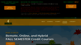 What Mccc.edu website looked like in 2020 (3 years ago)