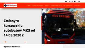 What Mks-krosno.pl website looked like in 2020 (3 years ago)