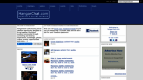 What Myhangarchat.com website looked like in 2020 (3 years ago)
