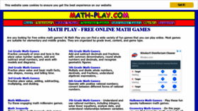 What Math-play.com website looked like in 2020 (3 years ago)