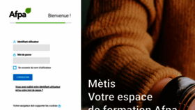 What Metis.afpa.fr website looked like in 2020 (3 years ago)
