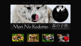 What Morinokodomo.pl website looked like in 2020 (3 years ago)