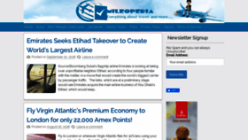 What Mileopedia.com website looked like in 2020 (3 years ago)