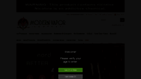 What Modernvaporcompany.com website looked like in 2020 (3 years ago)