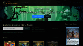 What Mtgcardsmith.com website looked like in 2020 (3 years ago)