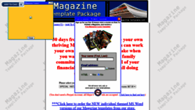What Magazine-template.com website looked like in 2020 (3 years ago)