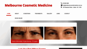 What Melbournecosmeticmedicine.com.au website looked like in 2020 (3 years ago)