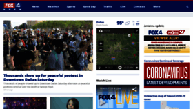 What Myfoxdfw.com website looked like in 2020 (3 years ago)