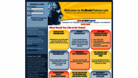 What Mybraintrainer.com website looked like in 2020 (3 years ago)