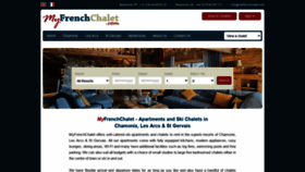 What Myfrenchchalet.com website looked like in 2020 (3 years ago)