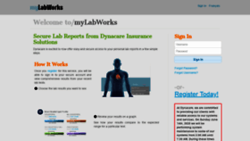 What Mylabworks.com website looked like in 2020 (3 years ago)