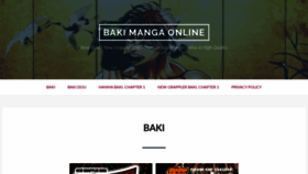 What Manga-baki.com website looked like in 2020 (3 years ago)