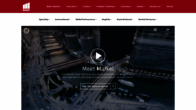 What Markel.com website looked like in 2020 (3 years ago)