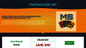 What Matkasingle.net website looked like in 2020 (3 years ago)
