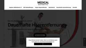What Medical-esthetic-mainz.de website looked like in 2020 (3 years ago)