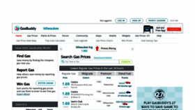 What Milwaukeegasprices.com website looked like in 2020 (3 years ago)